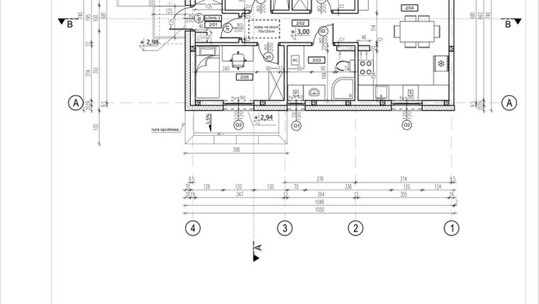 Rzut - Mieszkanie na sprzedaż 4 pokoje o powierzchni 60,85 m² - numer 15F w Słoneczny Nowy Otok - Malownicza VI