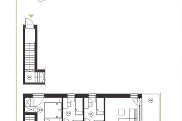 Rzut - Mieszkanie na sprzedaż 4 pokoje o powierzchni 79,45 m² - numer 27_2 w Apartamenty Sielanka
