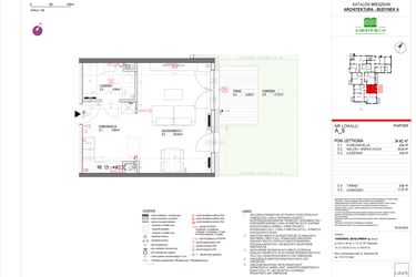 Rzut - Mieszkanie na sprzedaż 1 pokój o powierzchni 34,77 m² - numer A.5 w Karolewska 60