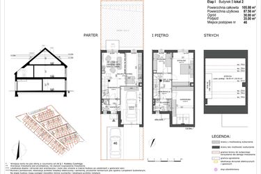 Rzut - Mieszkanie na sprzedaż 4 pokoje o powierzchni 109,45 m² - numer B5/L2 w Słoneczne Ogrody