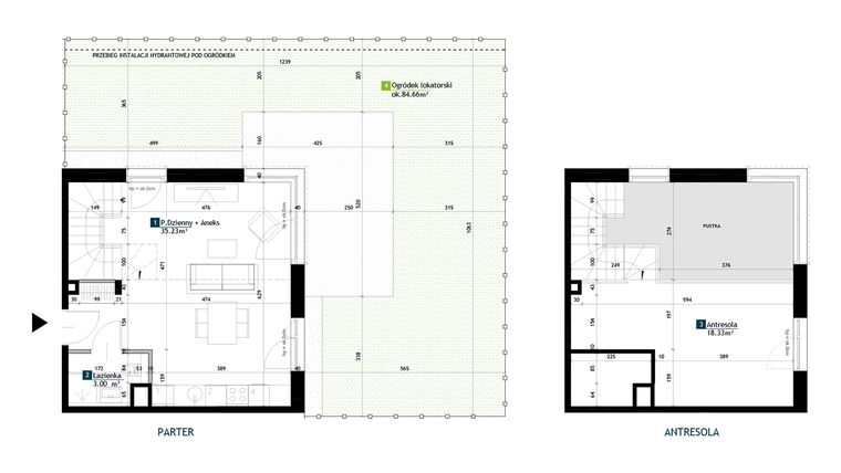 Rzut - Mieszkanie na sprzedaż 1 pokój o powierzchni 56,56 m² - numer BE0007 w Viva Cité