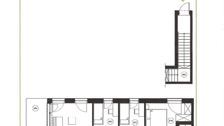 Rzut - Mieszkanie na sprzedaż 4 pokoje o powierzchni 79,09 m² - numer 25_2 w Apartamenty Sielanka