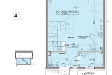 Rzut - Dom na sprzedaż 4 pokoje o powierzchni 74,16 m² - numer 33 w Boska Ksawerowska 2 etap 3