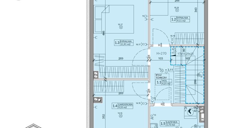 Rzut - Dom na sprzedaż 4 pokoje o powierzchni 80,54 m² - numer 37B w Ogrody Przyjaciół 5 etap IV