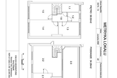 Rzut - Dom na sprzedaż 5 pokoi o powierzchni 134,46 m² - numer D2 w Viva Junacka
