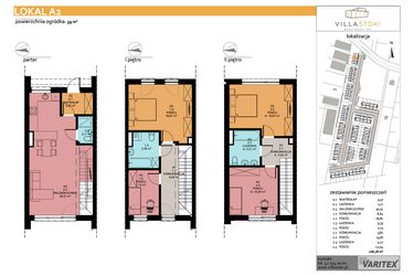 Rzut - Dom na sprzedaż 5 pokoi o powierzchni 108,78 m² - numer A2 w Villa Stoki (domy)