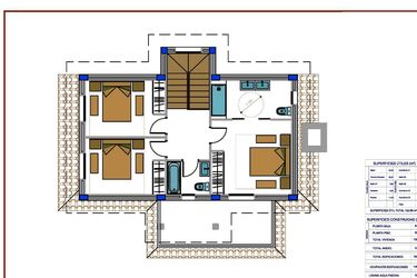 Rzut - Dom na sprzedaż 4 pokoje o powierzchni 150 m² - numer 150 w Domy w Prado - 64110208