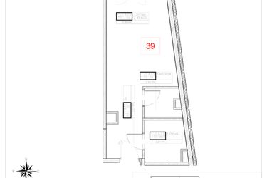 Rzut - Mieszkanie na sprzedaż 1 pokój o powierzchni 32,33 m² - numer A3-5 w Rezydencja Ogród Saski etap I i II