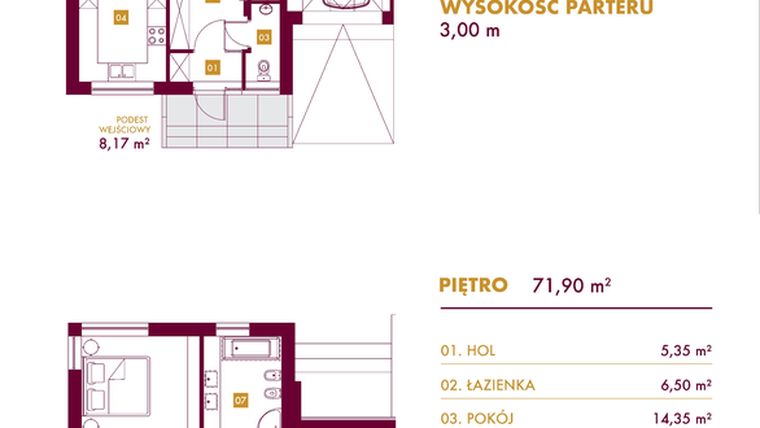 Rzut - Dom na sprzedaż 4 pokoje o powierzchni 180,8 m² - numer 108A w Walendia