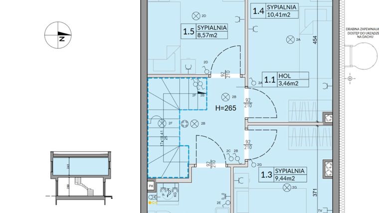 Rzut - Dom na sprzedaż 4 pokoje o powierzchni 74,16 m² - numer 24 w Boska Ksawerowska 2 etap 2