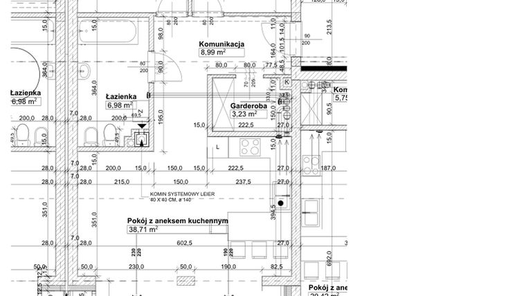 Rzut - Mieszkanie na sprzedaż 3 pokoje o powierzchni 78,42 m² - numer P1 w Osiedle Stara Cegielnia etap VII