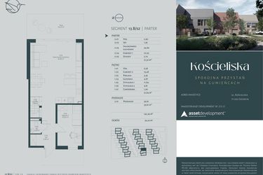 Rzut - Dom na sprzedaż 4 pokoje o powierzchni 142,95 m² - numer 13.B w Kościeliska