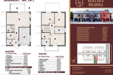 Rzut - Dom na sprzedaż 4 pokoje o powierzchni 129,96 m² - numer 14/1 w Dzielnica Hrabska etap IV