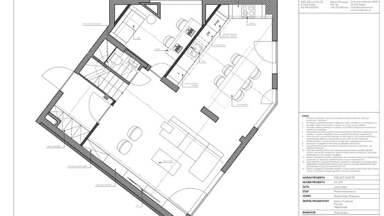 Rzut - Dom na sprzedaż 8 pokoi o powierzchni 200 m² - numer 1 w Arcydzieło Architektury na Żoliborzu