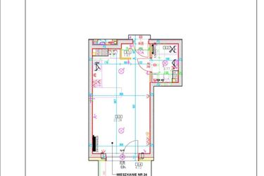Rzut - Mieszkanie na sprzedaż 1 pokój o powierzchni 27,73 m² - numer A24 w Osiedle Zuchów