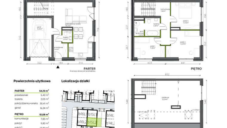 Rzut - Dom na sprzedaż 5 pokoi o powierzchni 138,22 m² - numer b15.L2 w Ogrody Wojszyce