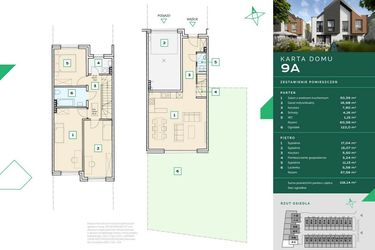 Rzut - Dom na sprzedaż 3 pokoje o powierzchni 118,31 m² - numer 9A w Zapolskiej 12