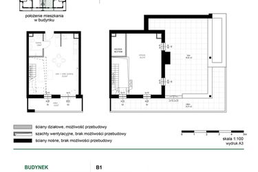 Rzut - Mieszkanie na sprzedaż 2 pokoje o powierzchni 65,48 m² - numer 28 w Wędrowna