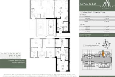 Rzut - Dom na sprzedaż 4 pokoje o powierzchni 89,49 m² - numer S4.2 w Osiedle Sosnowe Łazy
