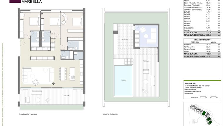 Rzut - Dom na sprzedaż 3 pokoje o powierzchni 207,45 m² - numer SH-14 w Sira Homes