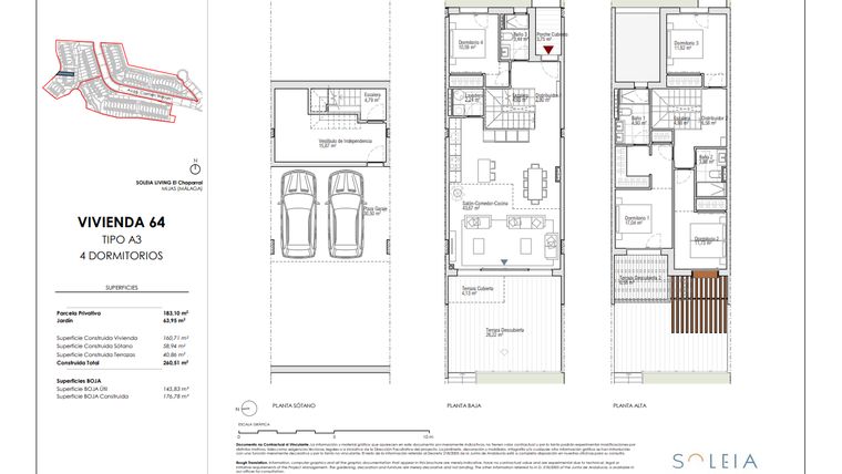 Rzut - Dom na sprzedaż 4 pokoje o powierzchni 160,71 m² - numer 64 w Soleia Living