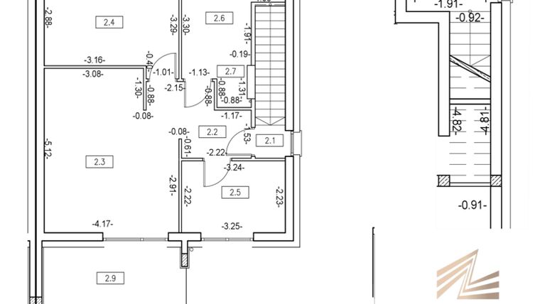 Rzut - Mieszkanie na sprzedaż 3 pokoje o powierzchni 60,14 m² - numer M8 w Osiedle Zygmunta