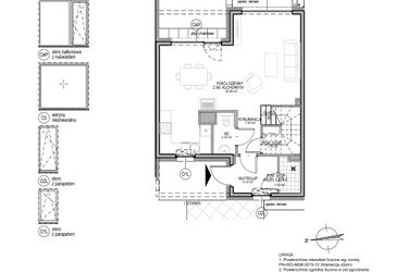 Rzut - Dom na sprzedaż 4 pokoje o powierzchni 109,52 m² - numer A.3.1.6 w Optima VI