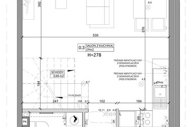 Rzut - Dom na sprzedaż 4 pokoje o powierzchni 79,04 m² - numer 2B w Osiedle Słoneczne