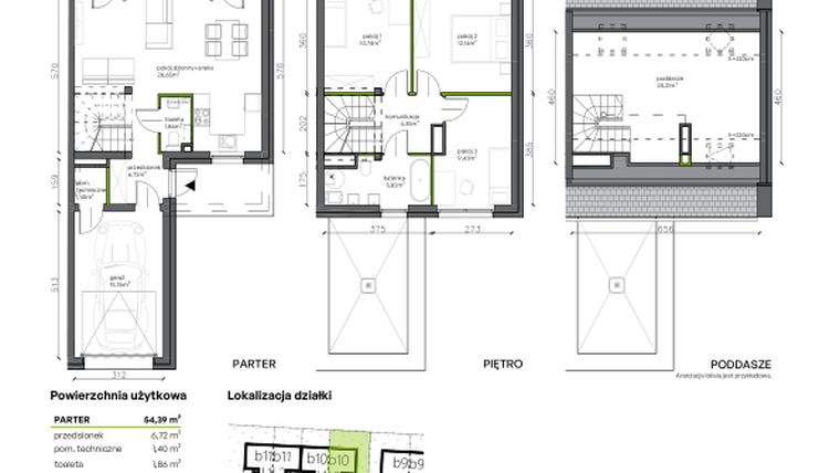 Rzut - Dom na sprzedaż 5 pokoi o powierzchni 117,08 m² - numer b10.L2 w Ogrody Wojszyce