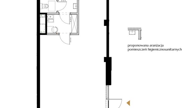 Rzut - Lokal użytkowy na sprzedaż 1 pokój o powierzchni 65,12 m² - numer 8.3 w BIZPARK D