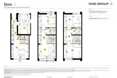 Rzut - Dom na sprzedaż 4 pokoje o powierzchni 137,7 m² - numer 2 w Kuropatwy 32