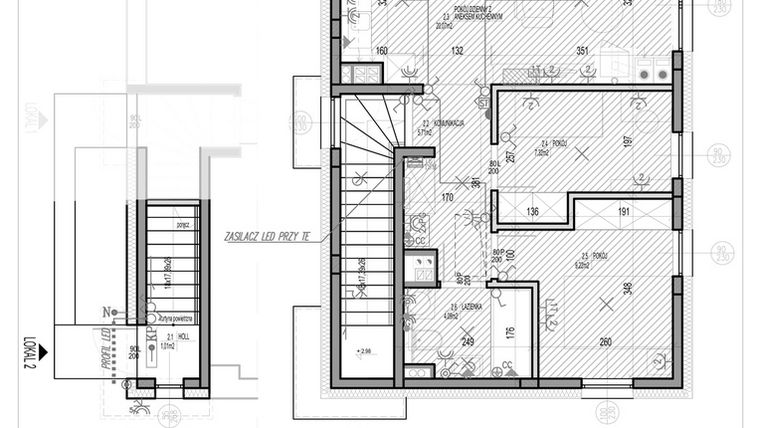 Rzut - Mieszkanie na sprzedaż 3 pokoje o powierzchni 47,42 m² - numer C2.2 w HEJ! Baniocha C