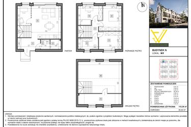 Rzut - Mieszkanie na sprzedaż 5 pokoi o powierzchni 112,36 m² - numer N1 w Juranda Village etap II