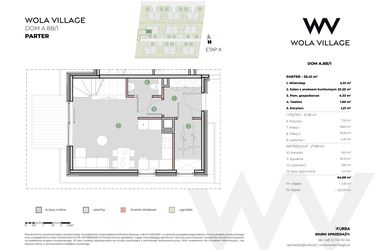 Rzut - Dom na sprzedaż 4 pokoje o powierzchni 94 m² - numer A.8B/1 w Wola Village