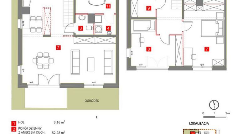 Rzut - Dom na sprzedaż 4 pokoje o powierzchni 150,7 m² - numer 32 w Słoneczny Zakątek