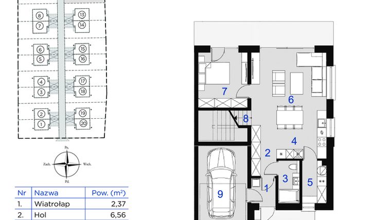 Rzut - Dom na sprzedaż 6 pokoi o powierzchni 184 m² - numer Alpin.12 w Michałowice Park II