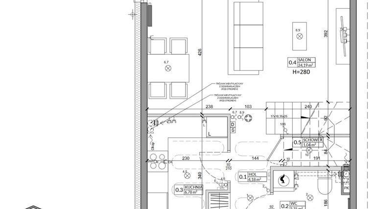 Rzut - Dom na sprzedaż 4 pokoje o powierzchni 85,9 m² - numer 31A w Zielono Mi 2