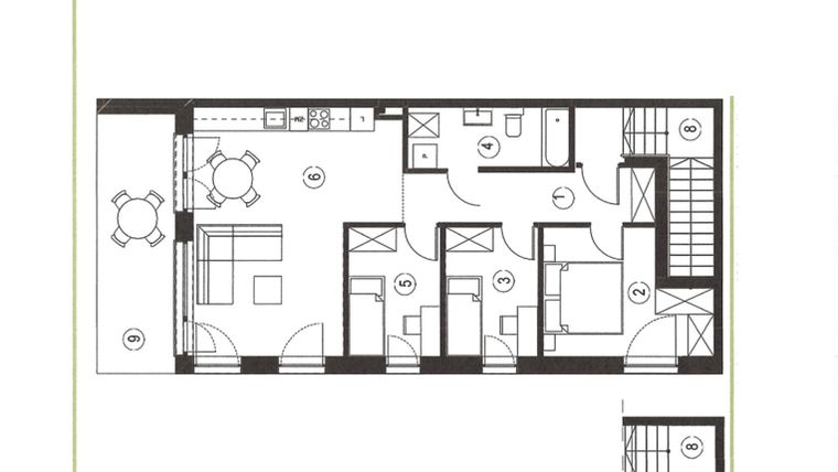 Rzut - Mieszkanie na sprzedaż 4 pokoje o powierzchni 79,42 m² - numer 31_2 w Apartamenty Sielanka