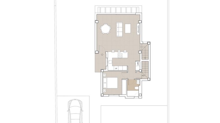 Rzut - Dom na sprzedaż 4 pokoje o powierzchni 208,15 m² - numer 8 w Wille Olivo w Polop, Ref: RD-97570