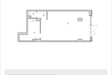 Rzut - Lokal użytkowy na sprzedaż 1 pokój o powierzchni 63,81 m² - numer H4-U-0-2 w Heyki City