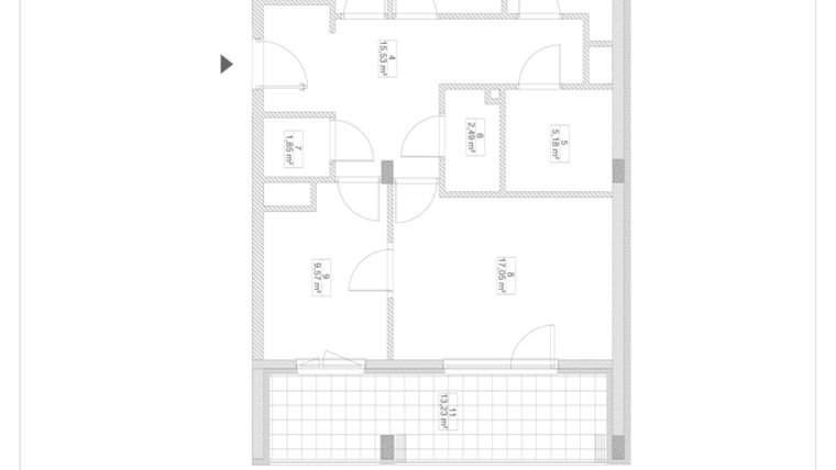 Rzut - Mieszkanie na sprzedaż 4 pokoje o powierzchni 87,92 m² - numer A_34 w Kuźnia Piastowska