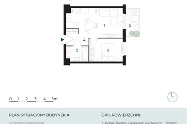 Rzut - Mieszkanie na sprzedaż 2 pokoje o powierzchni 37,04 m² - numer M15 w Park-Wojszyce