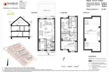 Rzut - Mieszkanie na sprzedaż 4 pokoje o powierzchni 84,78 m² - numer B14/L2 w Słoneczne Ogrody