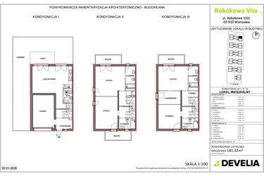 Rzut - Mieszkanie na sprzedaż 5 pokoi o powierzchni 181,32 m² - numer A22.L1 w Rokokowa Vita