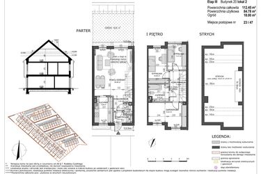 Rzut - Mieszkanie na sprzedaż 4 pokoje o powierzchni 84,79 m² - numer B20/L2 w Słoneczne Ogrody
