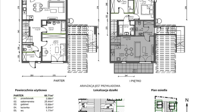 Rzut - Mieszkanie na sprzedaż 4 pokoje o powierzchni 92,54 m² - numer B13.L1 w Rokokowa Vita