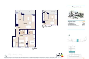 Rzut - Mieszkanie na sprzedaż 3 pokoje o powierzchni 98,72 m² - numer 1-A w Apartamenty w Alicante - 78385858