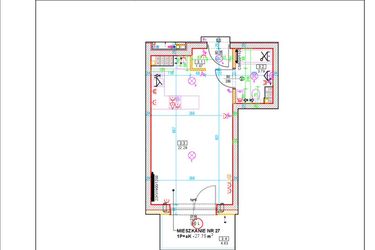 Rzut - Mieszkanie na sprzedaż 1 pokój o powierzchni 27,75 m² - numer D27 w Osiedle Zuchów