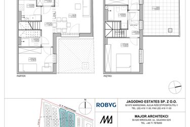 Rzut - Dom na sprzedaż 4 pokoje o powierzchni 81,49 m² - numer RJ5/C1/C18/A w Robyg Jagodno