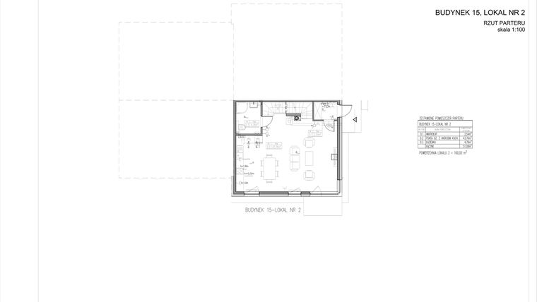 Rzut - Dom na sprzedaż 4 pokoje o powierzchni 100 m² - numer 4plex 15.2 w Tesoro Golf Park